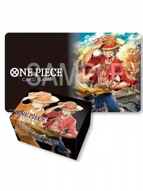 PLAYMAT AND CARD CASE ONE PIECE CARD GAME BOX SET MONKEY D. LUFFY