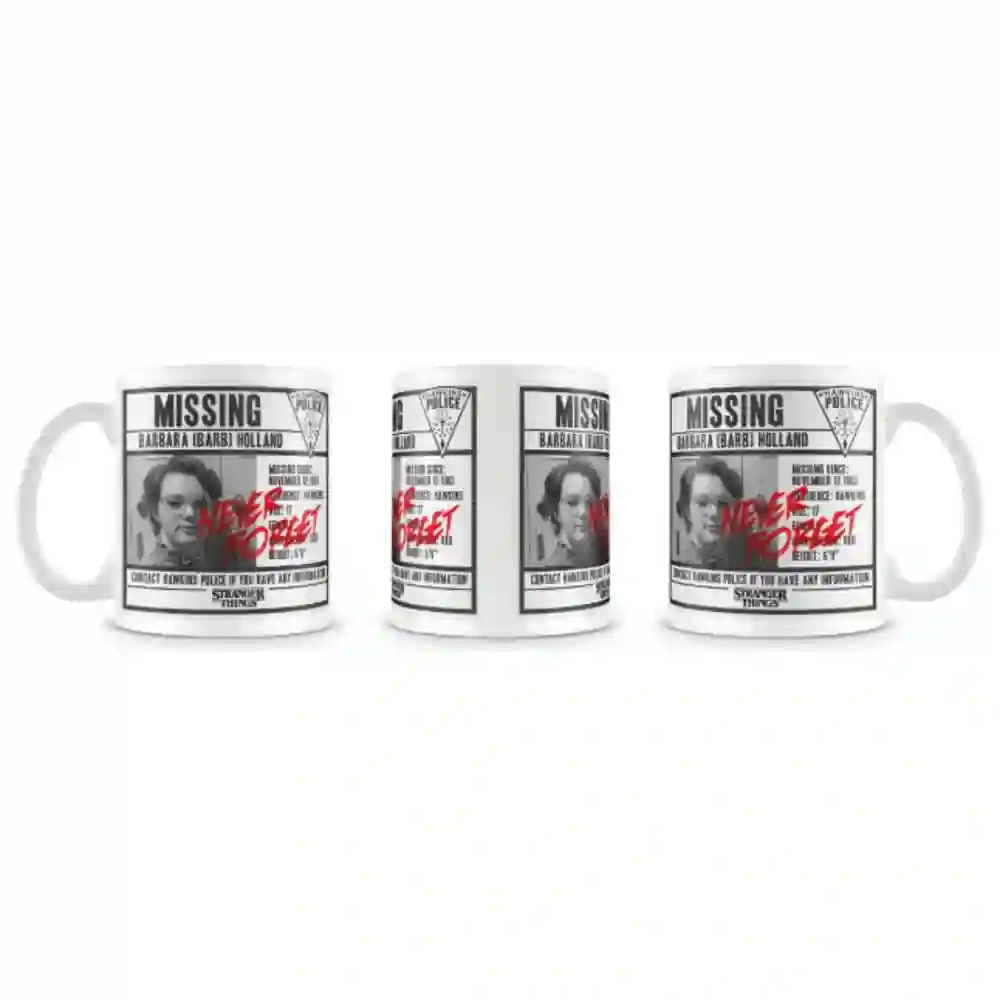 TAZA STRANGER THINGS MISSING BARB