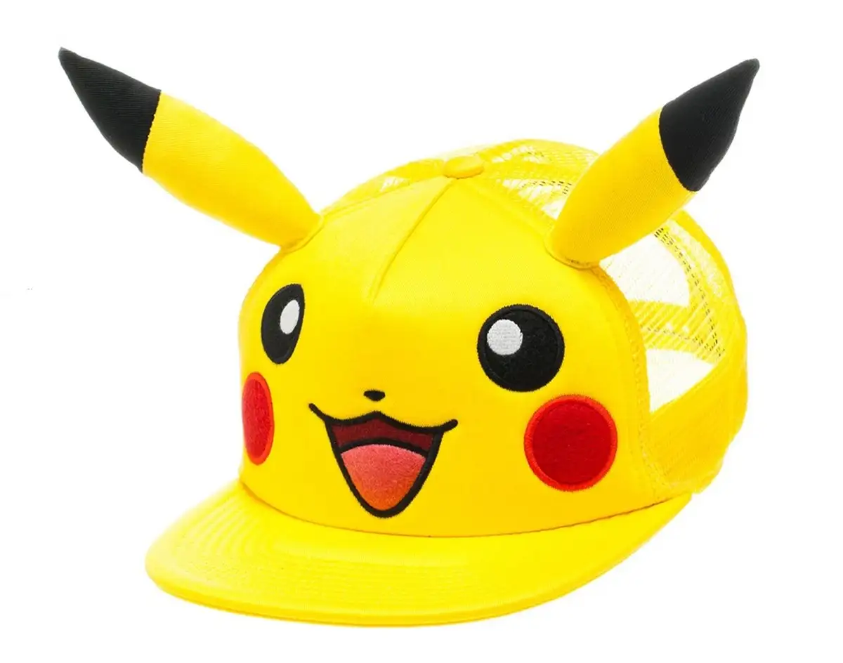 GORRA PIKACHU CON OREJAS AMARILLO