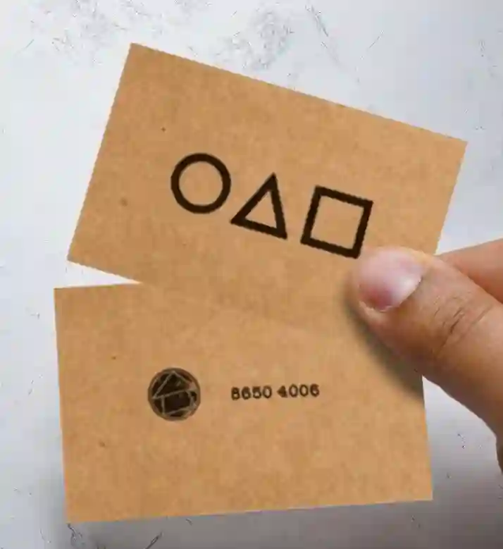 TARJETA DE VISITA EL JUEGO DEL CALAMAR