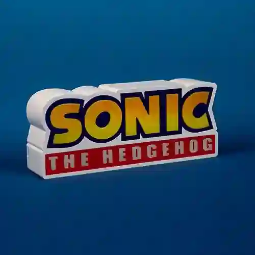 LAMPARA LED SONIC THE HEDGEHOG LOGO