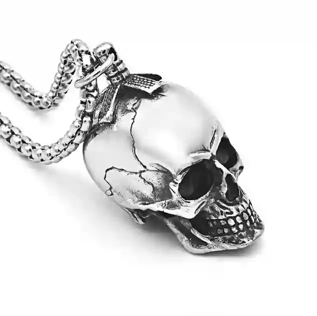 COLGANTE ACERO INOXIDABLE STEEL SKULL