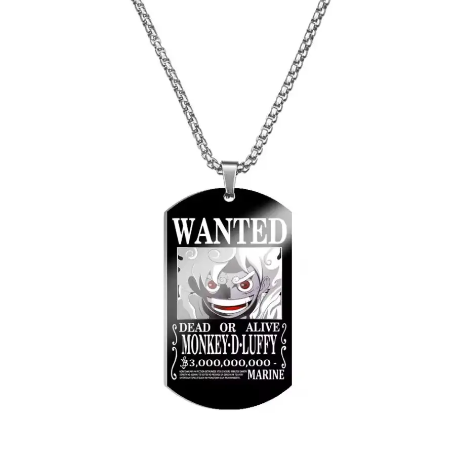 COLGANTE ONE PIECE WANTED MONKEY D LUFFY