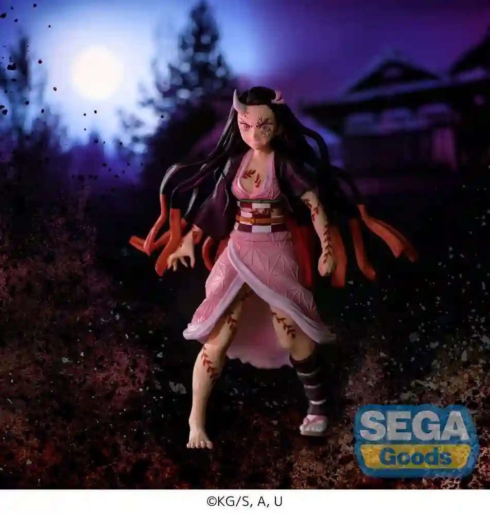 ESTATUA KIMETSU NO YAIBA FIGURIZM NEZUKO KAMADO DEMON FORM ADVANCING