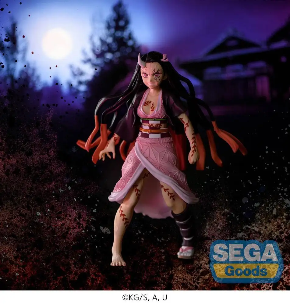 ESTATUA KIMETSU NO YAIBA FIGURIZM NEZUKO KAMADO DEMON FORM ADVANCING