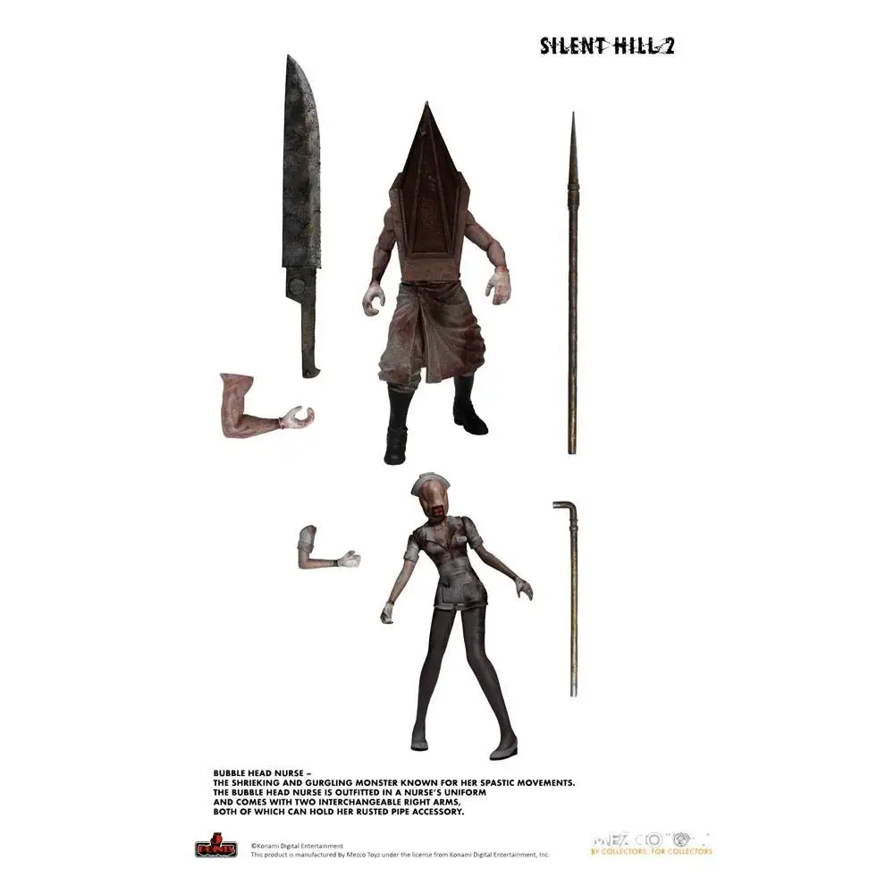 DELUXE SET SILENT HILL 2 PYRAMID HEAD & BUBBLE HEAD NURSE DIORAMA