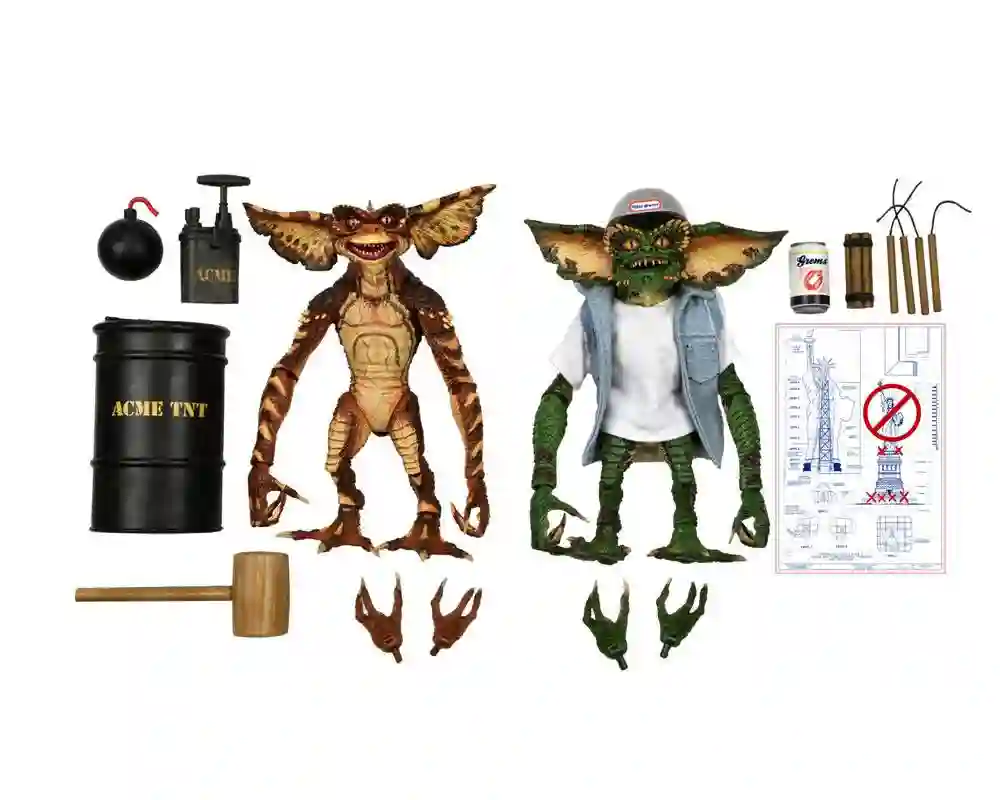 FIGURA GREMLINS PACK 2 NECA REELTOYS ULTIMATE DEMOLITION GREMLINS