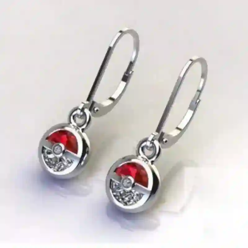 PENDIENTES POKEMON POKEBALL