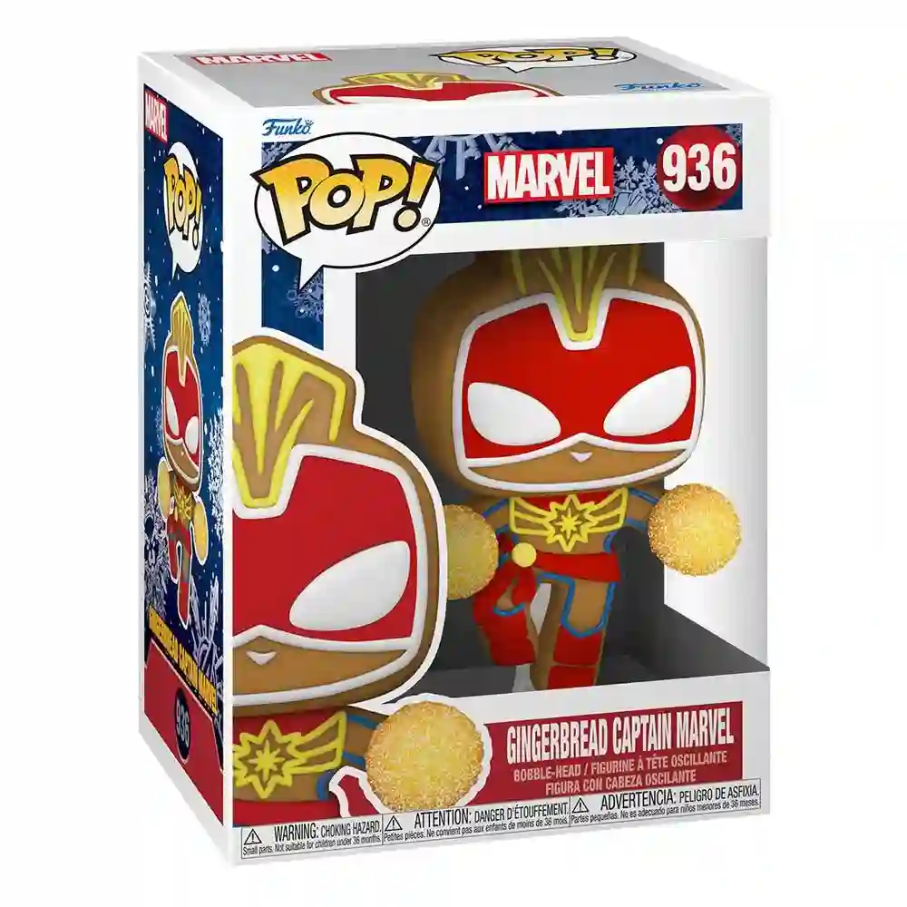 FUNKO POP MARVEL GINGERBREAD CAPTAIN MARVEL