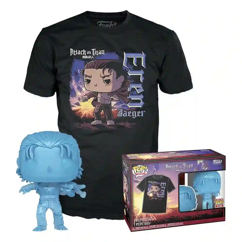 FUNKO POP & TEE ATAQUE A LOS TITANES EREN JAEGER SPECIAL EDITION TALLA XL