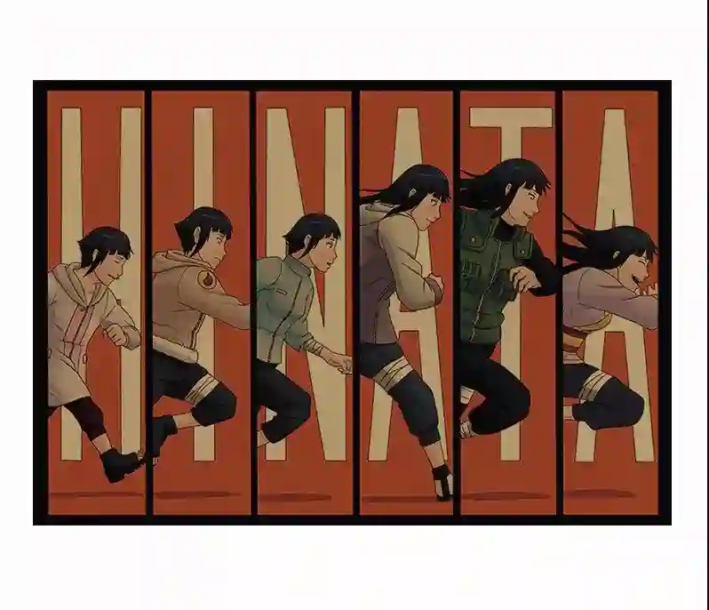 POSTER NARUTO SHIPPUDEN HINATA EVOLUTION 52x38cm
