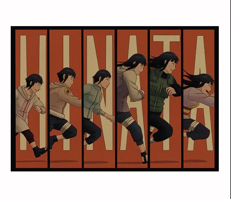 POSTER NARUTO SHIPPUDEN HINATA EVOLUTION 52x38cm