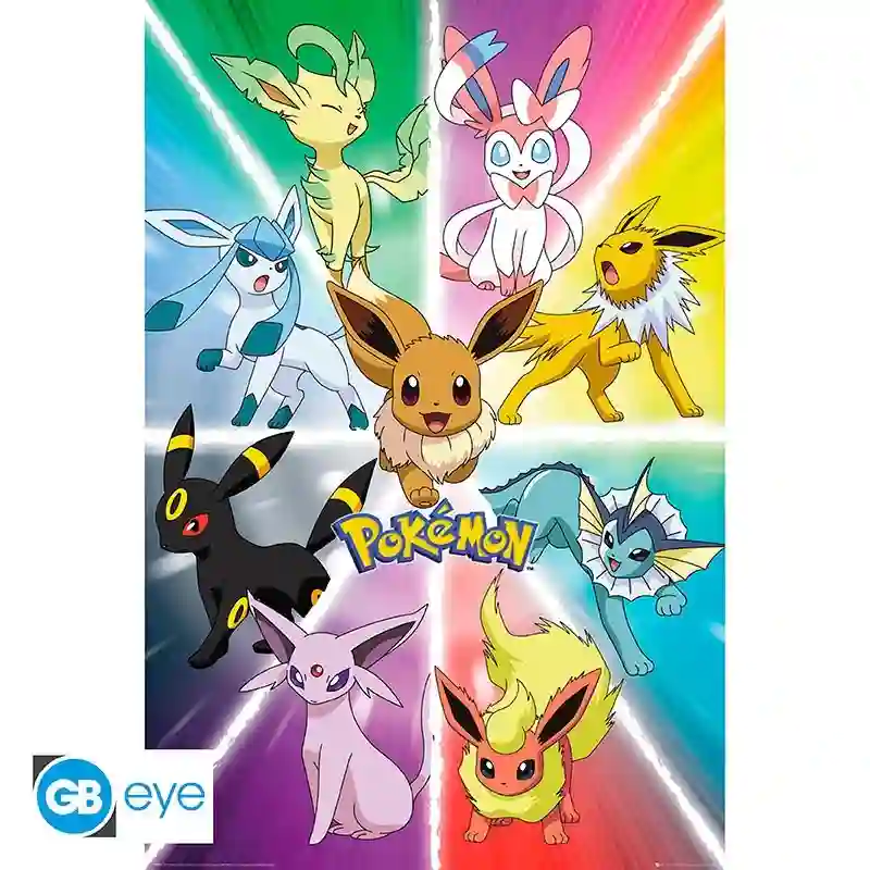 POSTER POKEMON EEVEE EVOLUTION 61x91cm