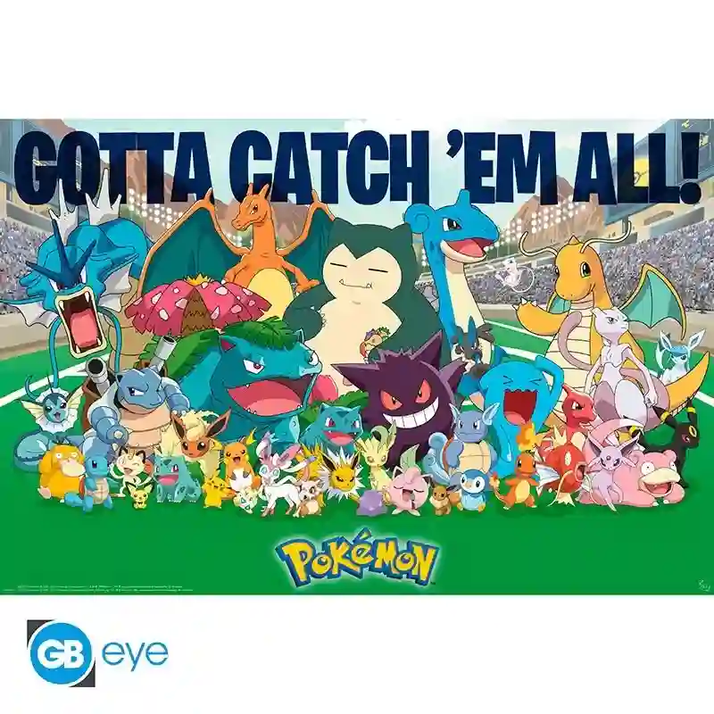 POSTER POKEMON ALL TIME FAVORITES 61x91cm