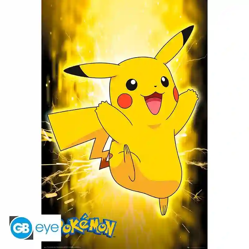 POSTER POKEMON PIKACHU NEON 61x91cm