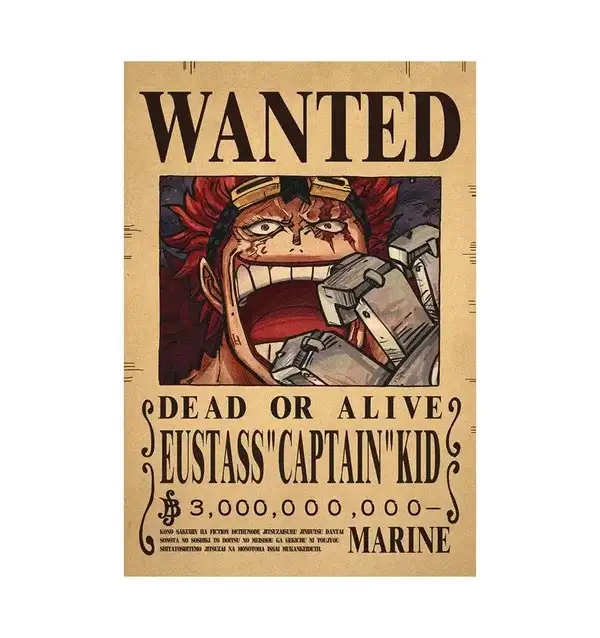 POSTER ONE PIECE WANTED EUSTASS KID 42x28.5cm
