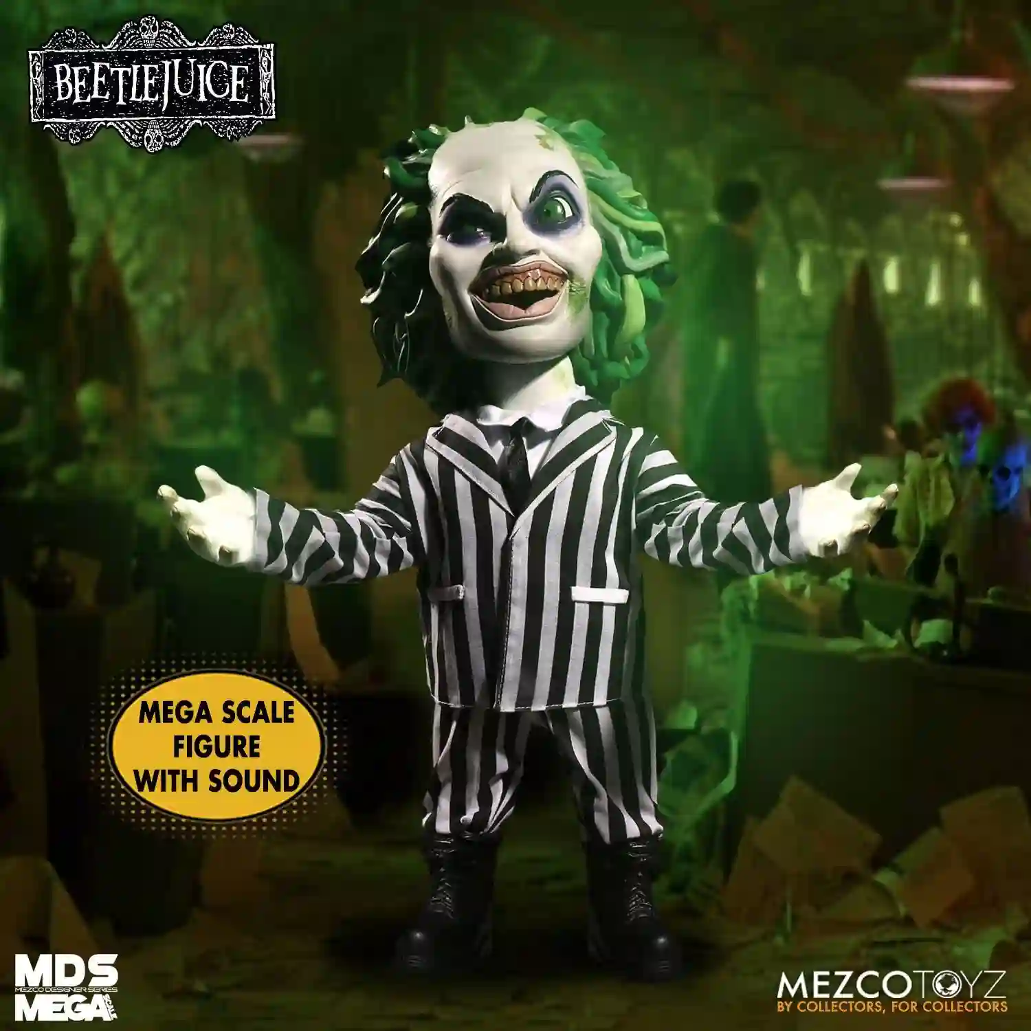 MUÑECO PARLANTE MEGA SCALE BEETLEJUICE 38cm