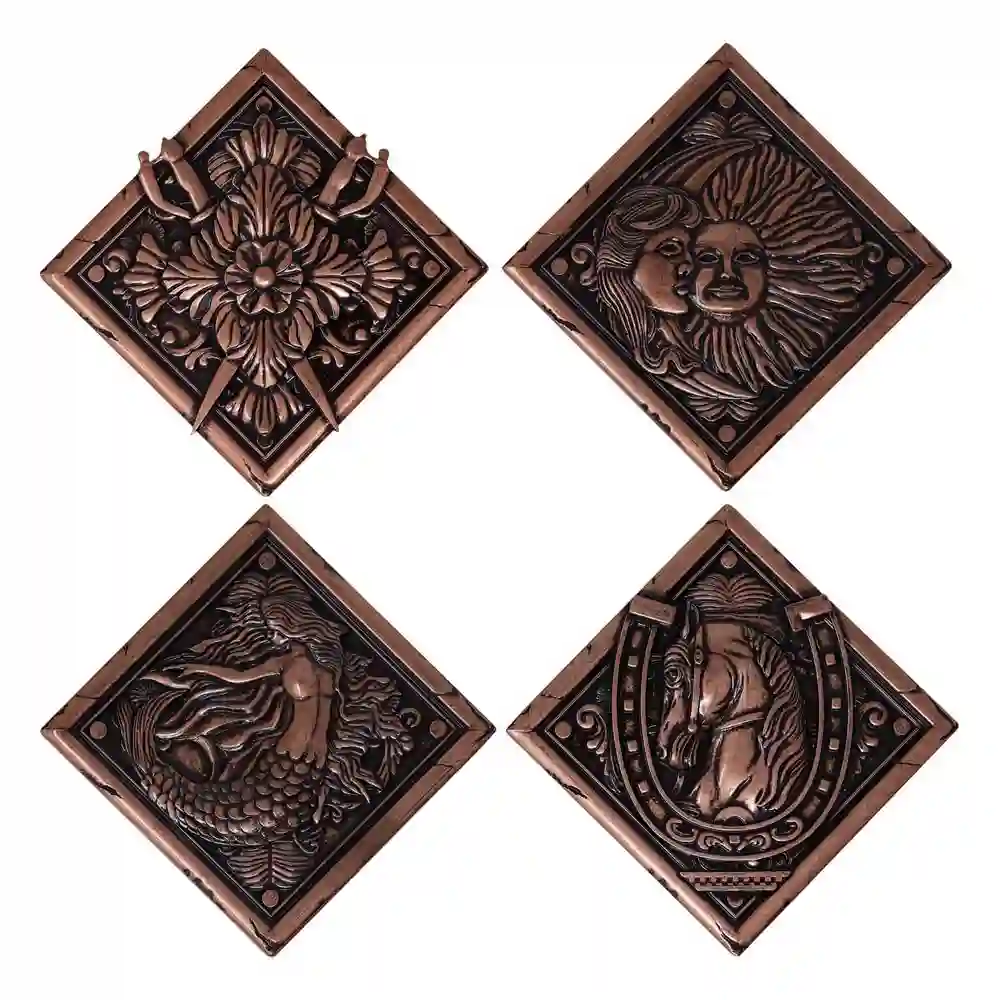 SET DE MEDALLONES RESIDENT EVIL VILLAGE HOUSE CREST LIMITED EDITION