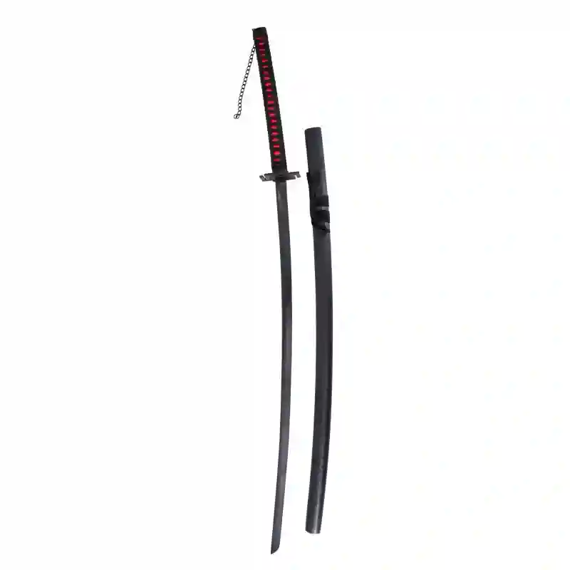 KATANA BLEACH TENSA ZAGETSU ICHIGO KUROSAKI (ACERO SIN FILO) 140cm