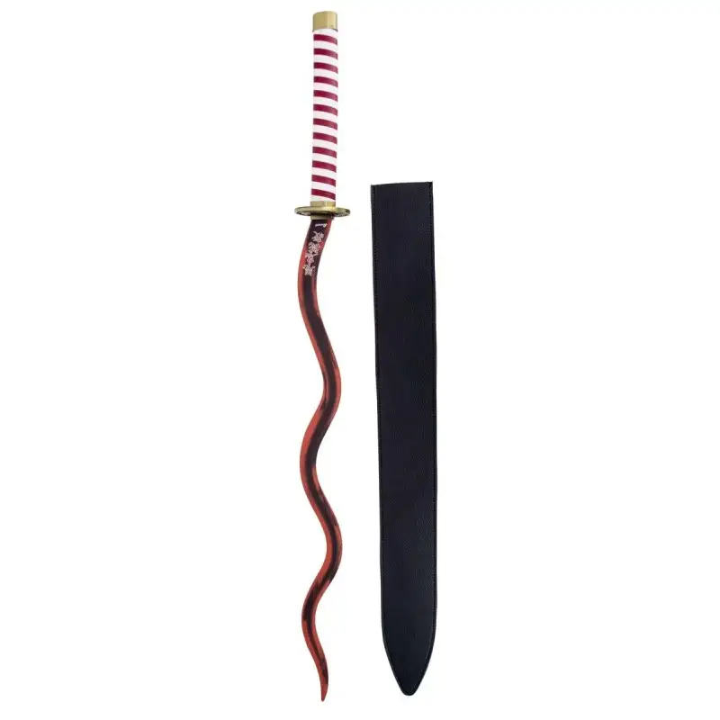 KATANA DEMON SLAYER KIMETSU NO YAIBA OBANAI IGURO NICHIRIN ROJO CARMESI (ACERO SIN FILO) 104cm