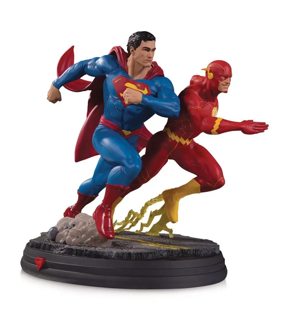 ESTATUA DC GALLERY SUPERMAN vs. THE FLASH RACING EDITION