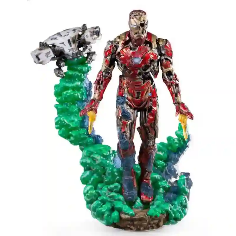 ESTATUA BDS ART SCALE 1/10 MARVEL SPIDER MAN IRON MAN ILLUSION