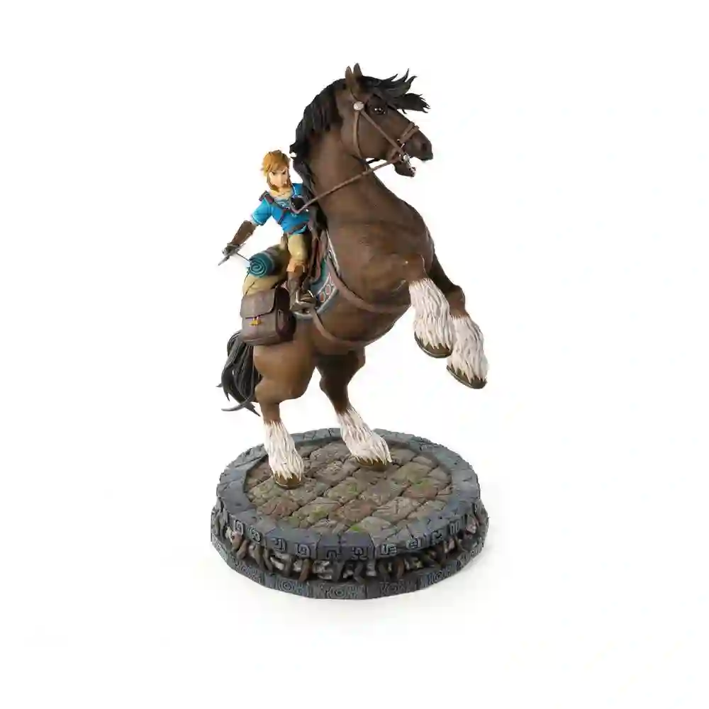 THE LEGEND of ZELDA BREATH of the WILD ESTATUA LINK ON HORSEBACK 56 cm