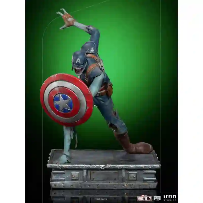 ESTATUA ART SCALE MARVEL WHAT IF CAPITAN AMERICA ZOMBIE