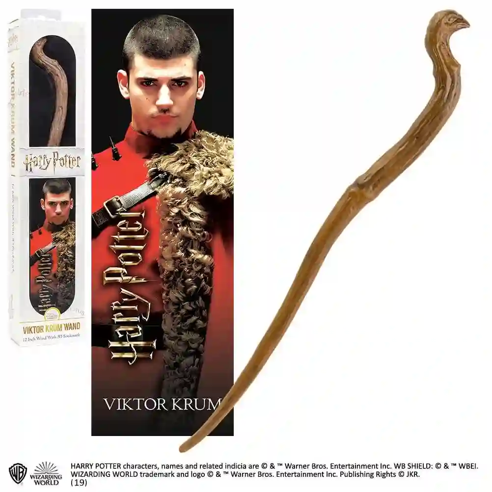 VARITA MAGICA HARRY POTTER VIKTOR KRUM CON MARCADOR 3D
