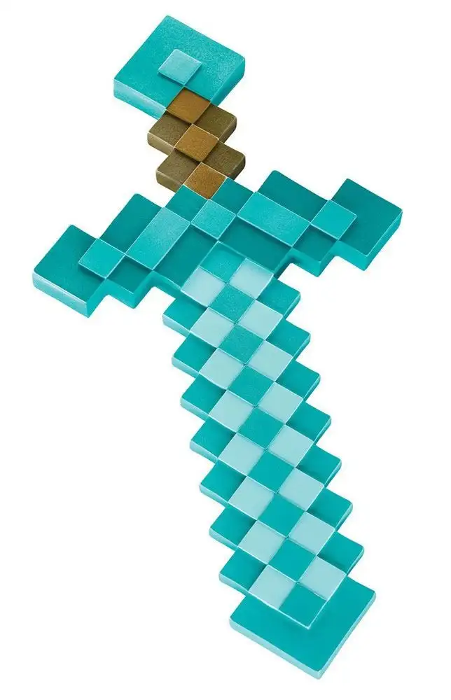 ESPADA DE DIAMANTE MINECRAFT REPLICA PLASTICO 51cm