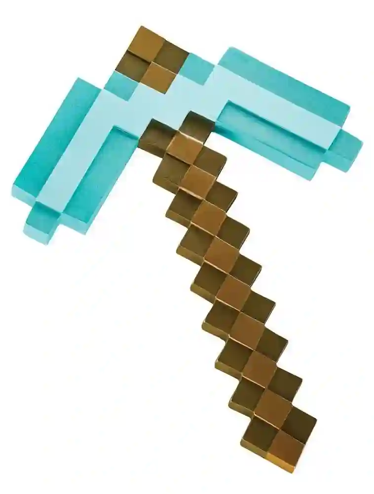 PICO DE DIAMANTE MINECRAFT REPLICA PLASTICO 40cm