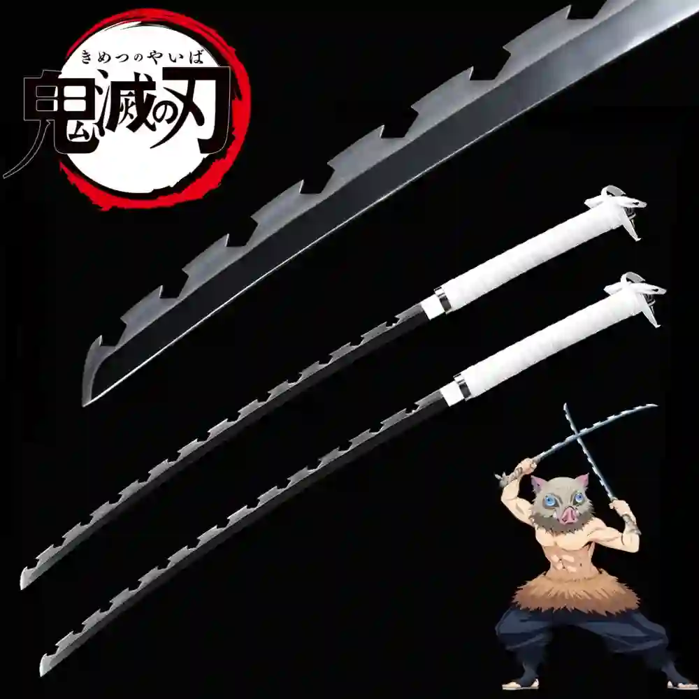 DOS KATANAS DEMON SLAYER KIMETSU NO YAIBA INOSUKE 98cm