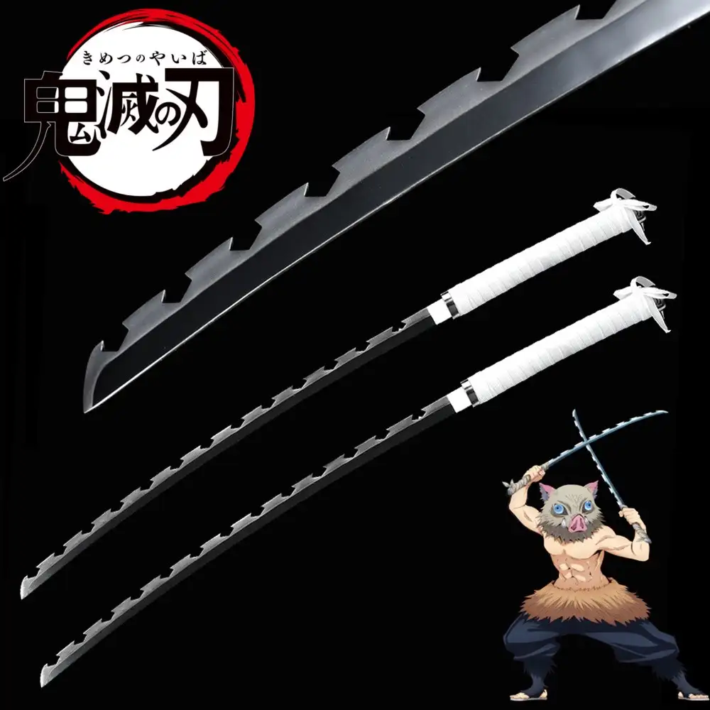 DOS KATANAS DEMON SLAYER KIMETSU NO YAIBA INOSUKE 98cm