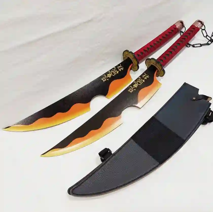 ESPADAS GEMELAS KIMETSU NO YAIBA TENGEN UZUI 80cm