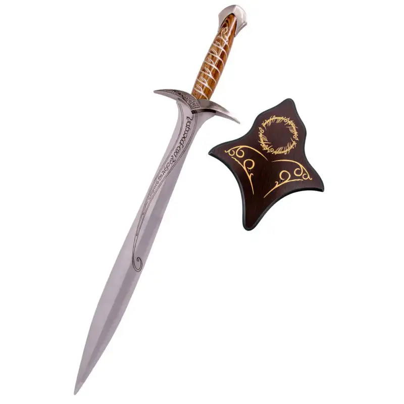 ESPADA EL SEÑOR DE LOS ANILLOS DARDO DE FRODO CON SOPORTE 75cm
