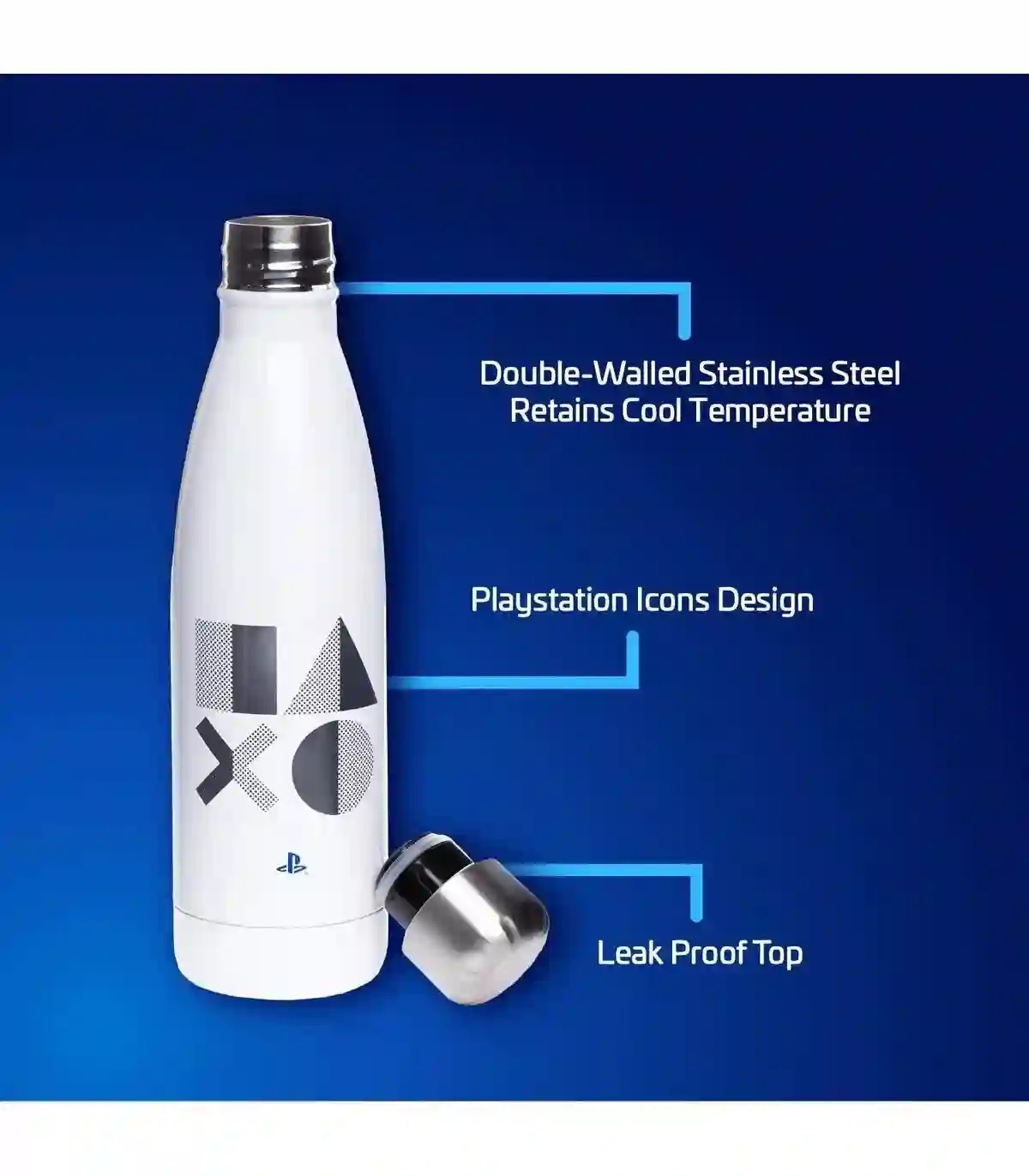 BOTELLA METALICA PLAYSTATION PS5 ICONS