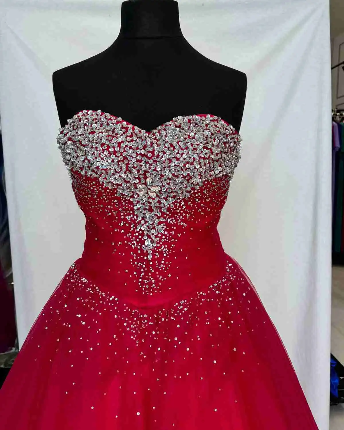 Vestido vaporoso tipo princesa