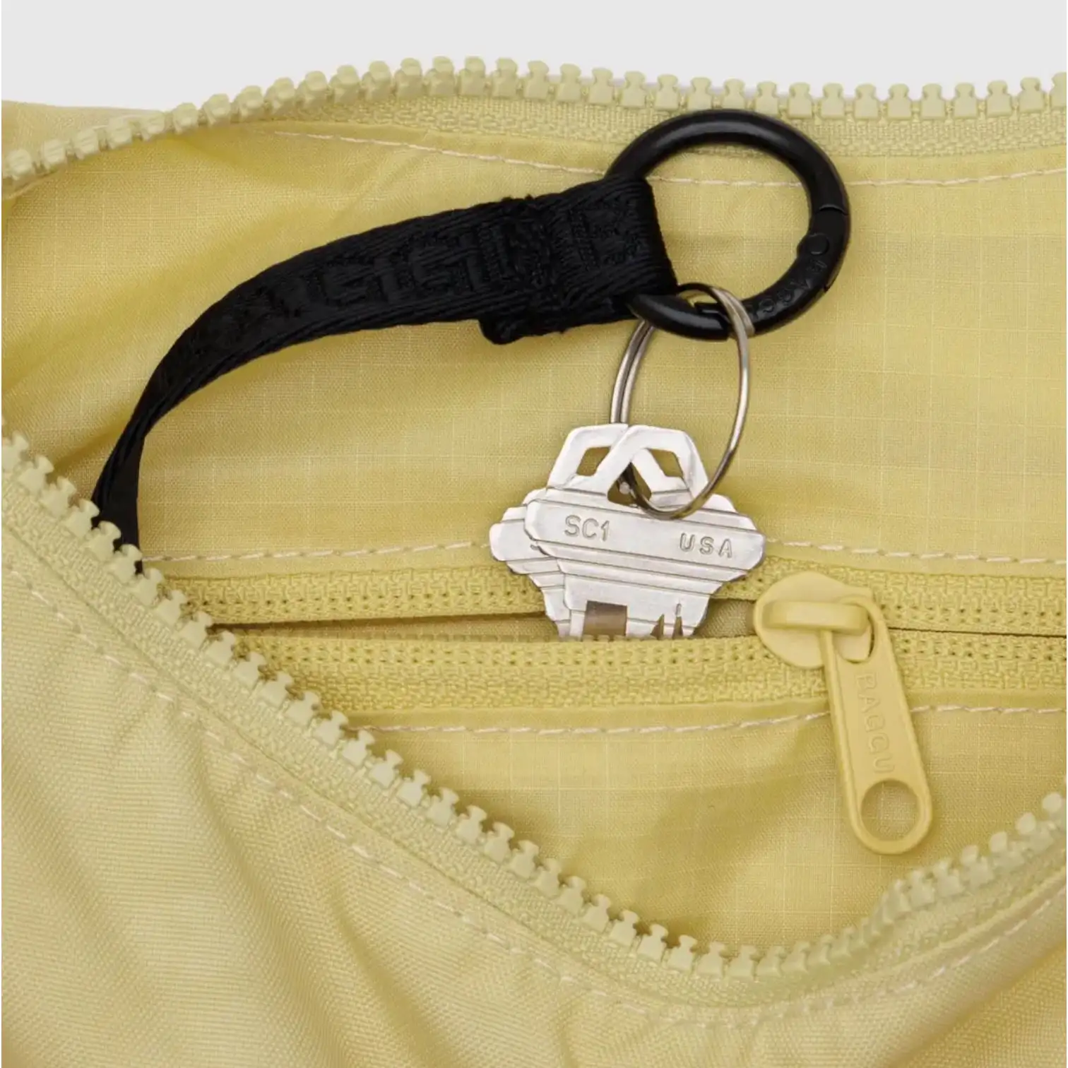 Pequeña bolsa de nailon creciente - mantequilla - Imagen 2