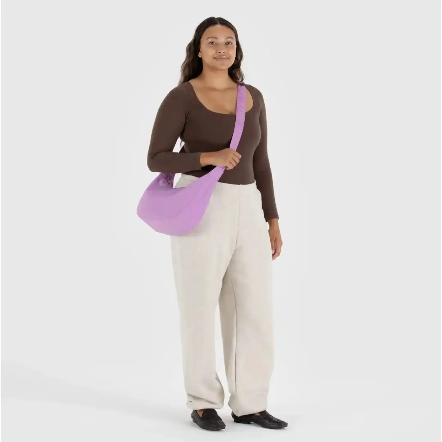 Bolsa Medium Nylon Crescent - Peony - Imagen 2