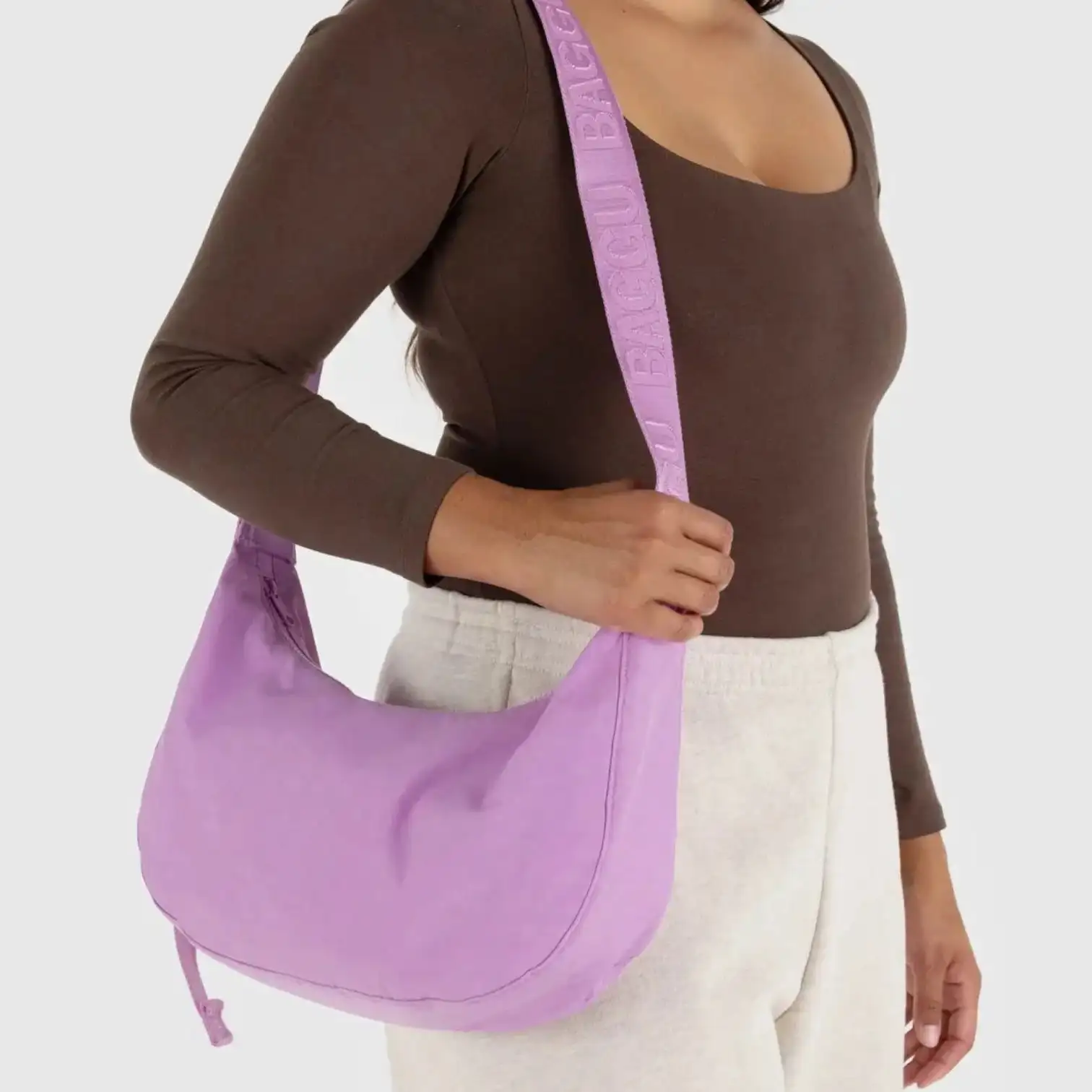 Bolsa Medium Nylon Crescent - Peony - Imagen 3