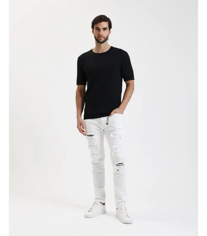 Pantalón jeans blanco Gianni