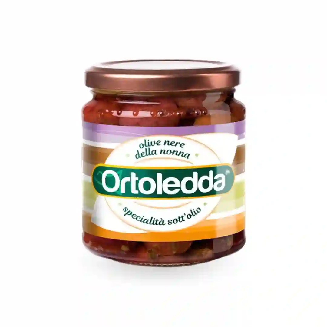 Black olives "Della Nonna" Ortoledda 280 grs