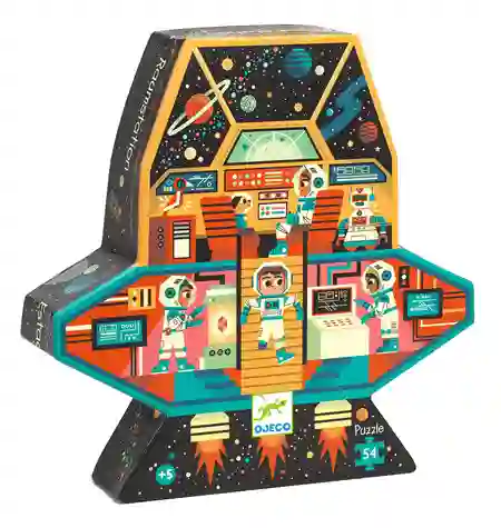 Puzzle 54 SILUETA Estación Espacial - Djeco