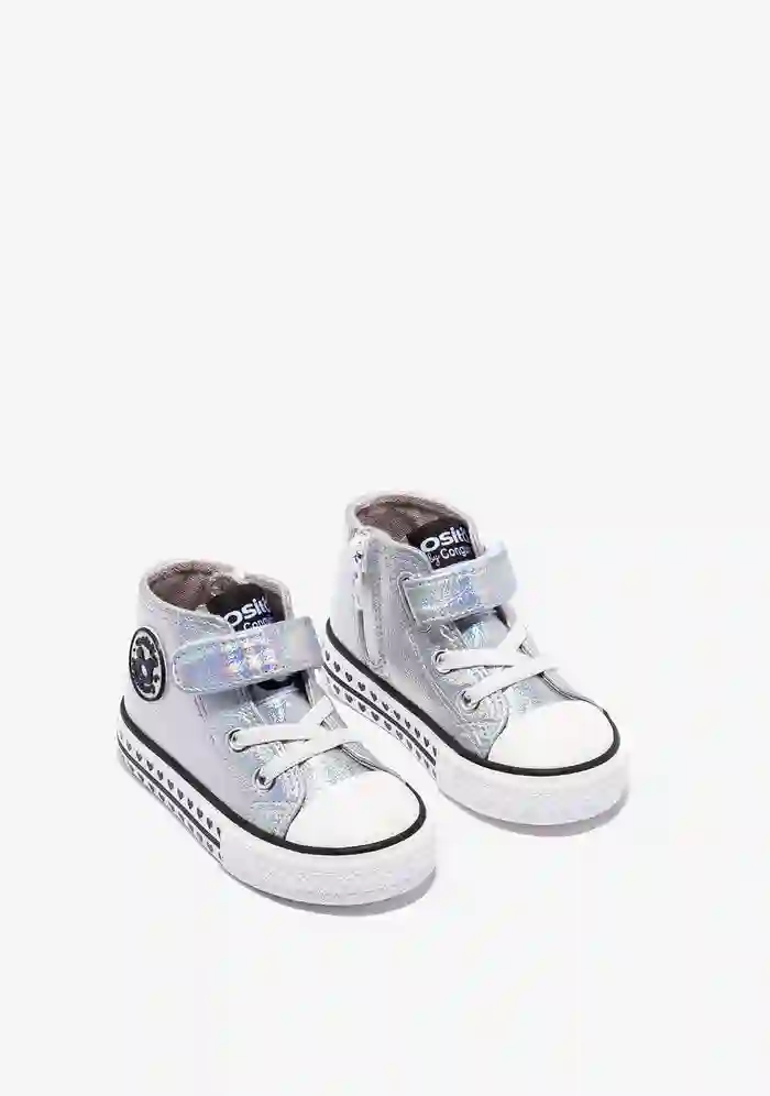 Silver High Sneakers
