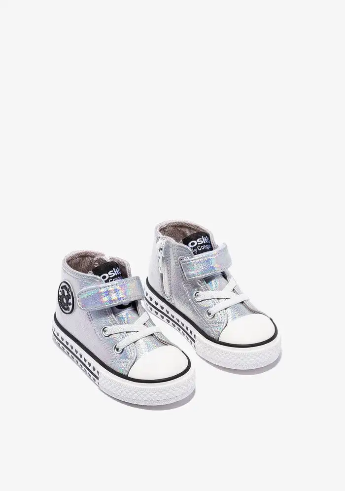 Silver High Sneakers