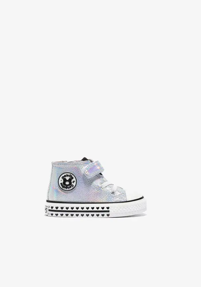 Silver High Sneakers - Image 3