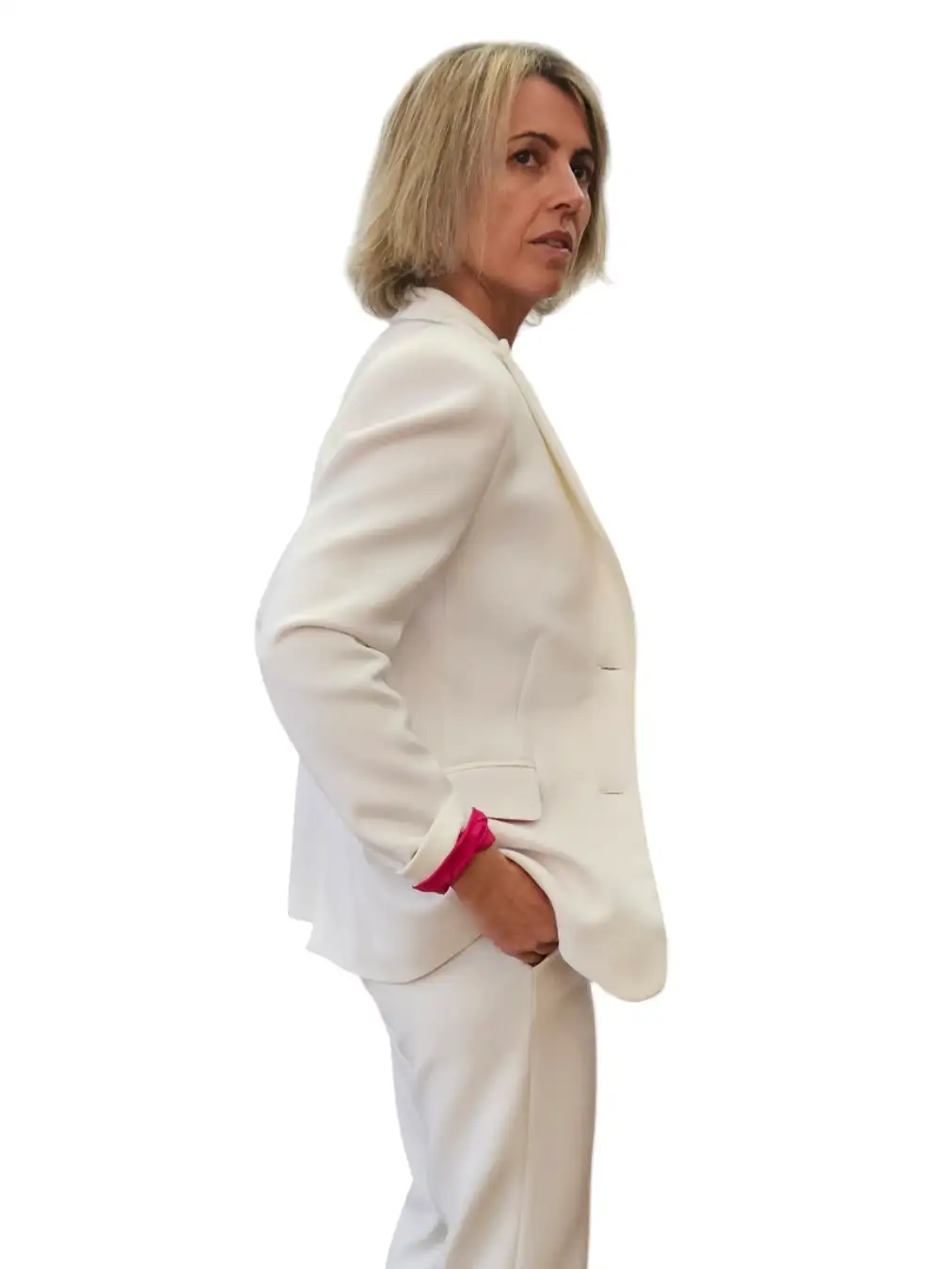 Americana Trajes Blanco crudo