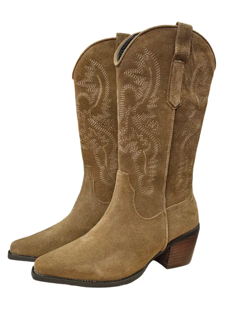 Botas cowboy Beige - Imagen 2