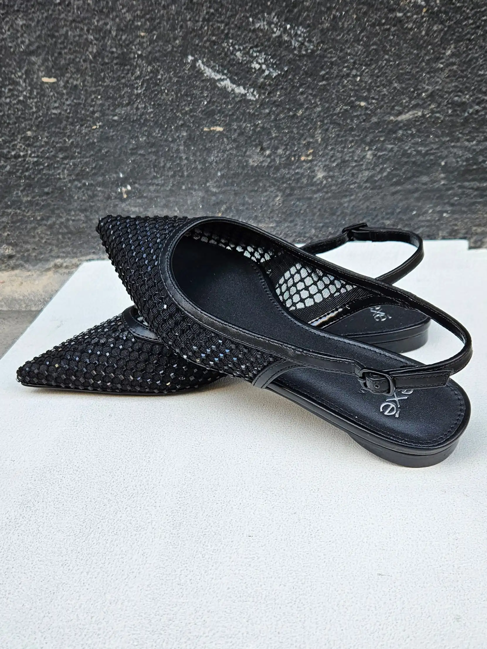 Black Strass Ballerinas - Image 3