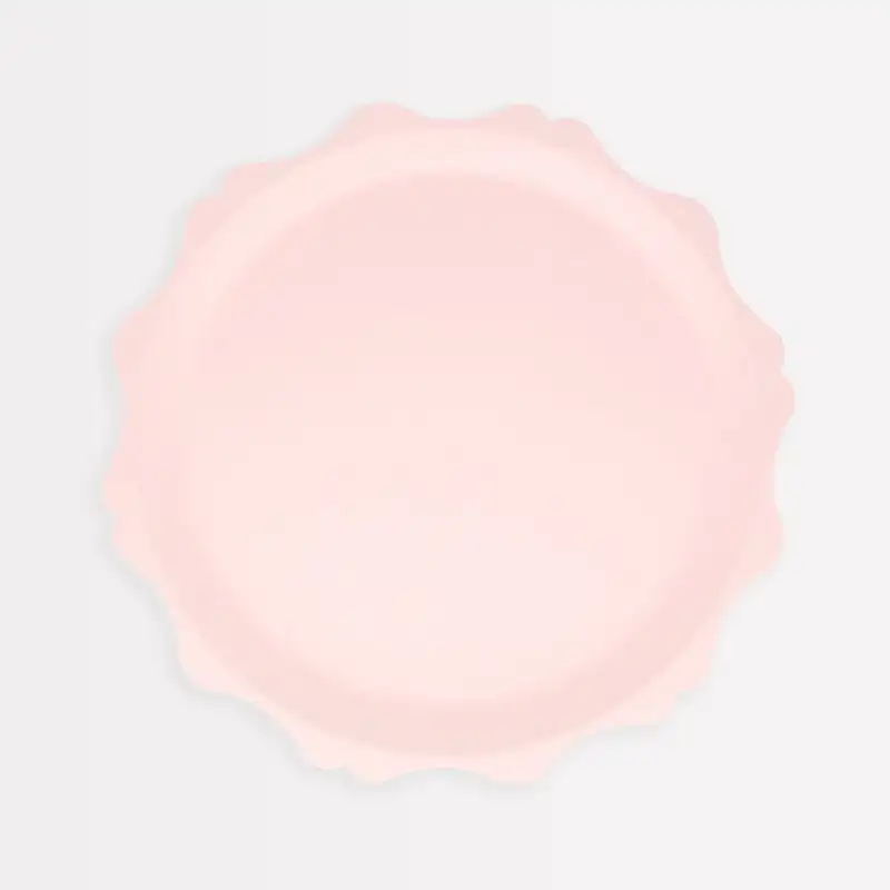 Small compostable rosites with decorative edge